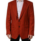 Dolce & Gabbana Red Cashmere Single Breasted Blazer Jacket