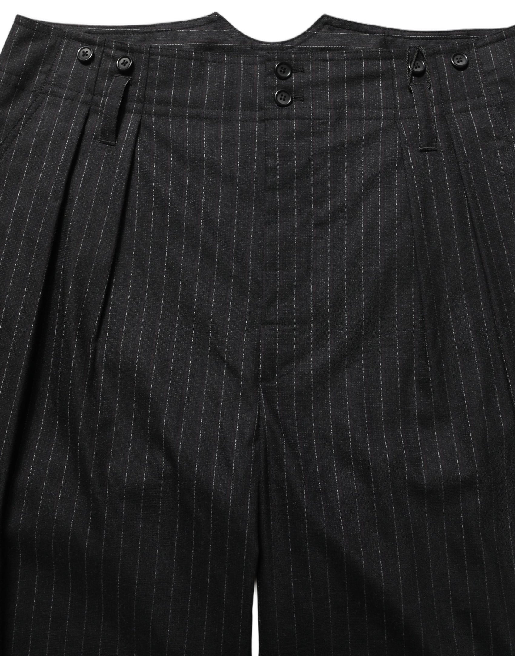 Dolce & Gabbana Black Pinstripe Wool Men Dress Trouser Pants