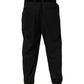 Dolce & Gabbana Black Pinstripe Wool Men Dress Trouser Pants