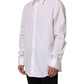 Dolce & Gabbana White Cotton Long Sleeves Men Dress Shirt