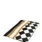 Dolce & Gabbana Multicolor Checkered Logo Print Nylon Clutch Borse Bag