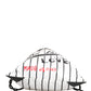 Dolce & Gabbana Black White Striped Polyester Drawstring Backpack Men Bag