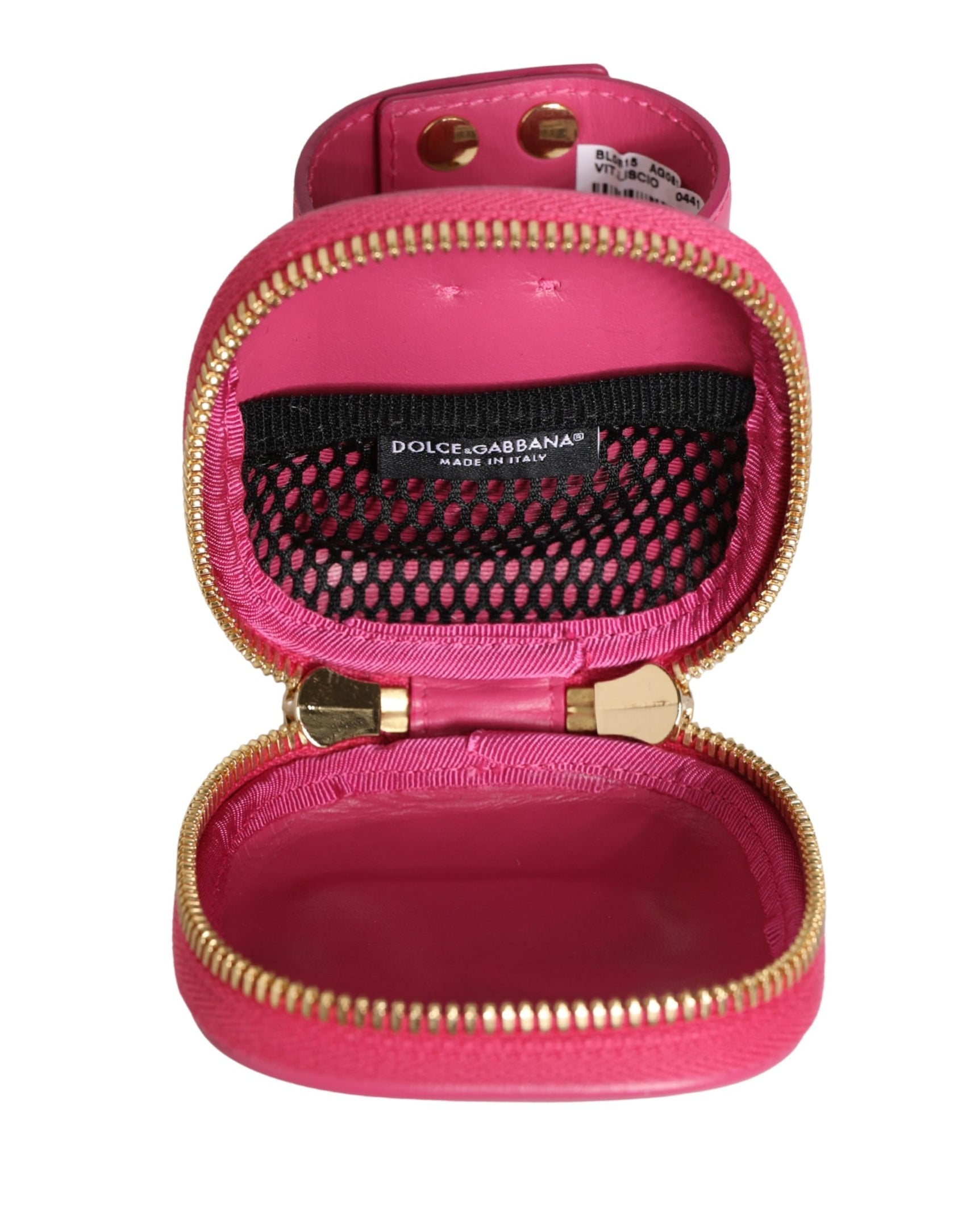 Dolce & Gabbana Pink Calf Leather DG Logo MULTIFUNCTIONAL KIT Borse Bag