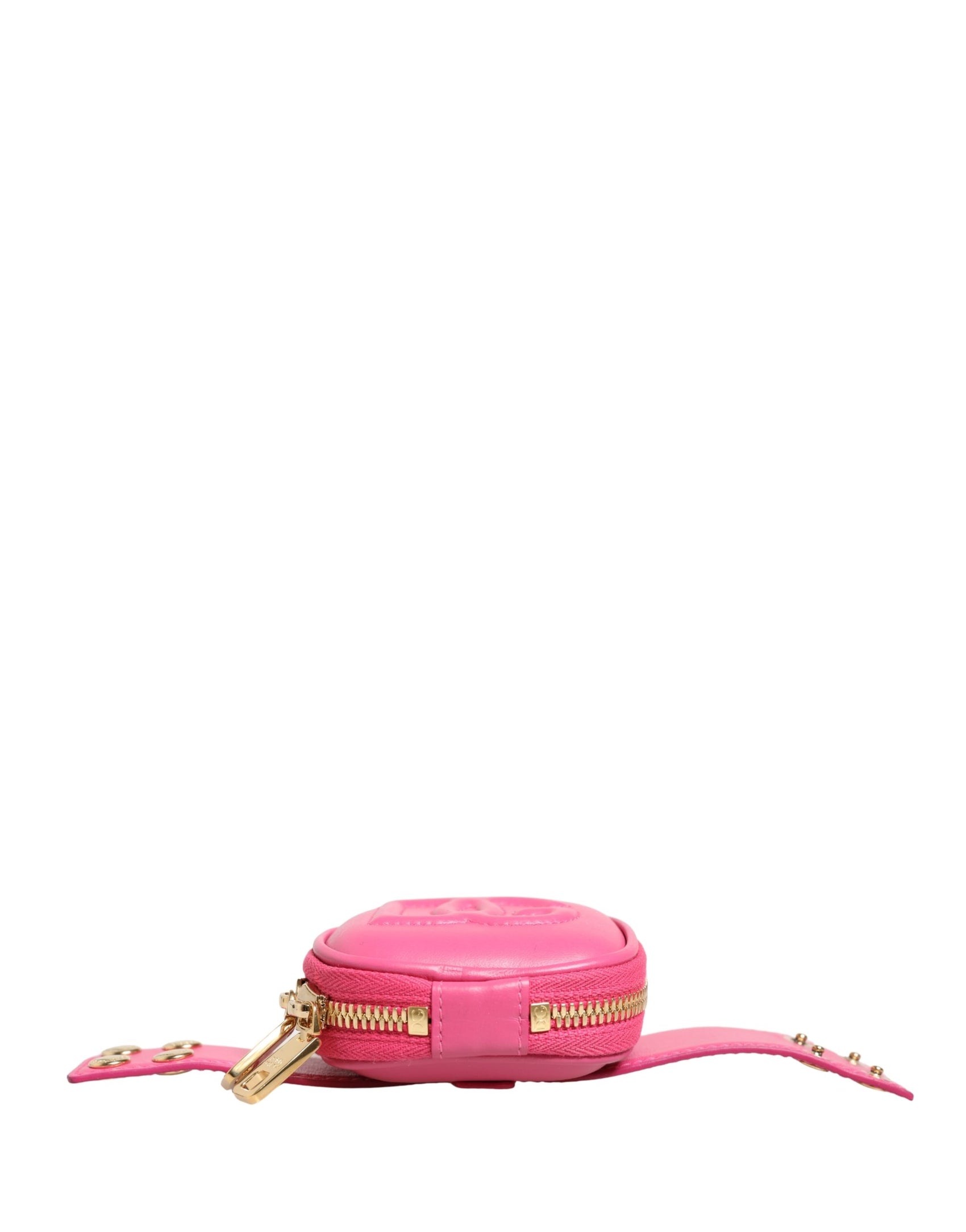 Dolce & Gabbana Pink Calf Leather DG Logo MULTIFUNCTIONAL KIT Borse Bag