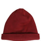 Vans Women Bordeaux Wool Knitted Winter Beanie Capello Hat