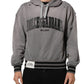 Dolce & Gabbana Gray Graphic Hooded Sweatshirt Men Sweater