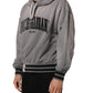 Dolce & Gabbana Gray Graphic Hooded Sweatshirt Men Sweater