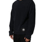 Dolce & Gabbana Dark Blue Logo Cotton Sweatshirt Sweater