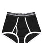 Dolce & Gabbana Black White Logo Waistband Coulotte Panty Underwear