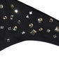 Dolce & Gabbana Black Embellished Cutout Bandeau One Piece Swimwear