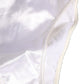 Dolce & Gabbana White Satin High-Waist Brief Logo Women Underwear