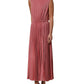 Dolce & Gabbana Coral Pink Pleated Sleeveless Max Dress