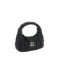 Miu Miu Black Calf Leather Bos Taurus Handbag