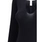 Wolford Black Polyamide Bodysuit