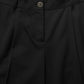 Dolce & Gabbana Black High Waist Straight Dress Trouser Pants