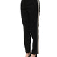 Dolce & Gabbana Black HighWaist Straight Dress Trouser Pants