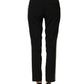 Dolce & Gabbana Black HighWaist Straight Dress Trouser Pants