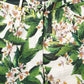 Dolce & Gabbana White Floral Print Cropped Straight Pants