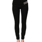 Dolce & Gabbana Black Grace Rhinestone HighWaist Denim Jeans