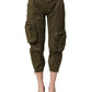 Dolce & Gabbana Olive Green High Waist Cargo Trouser Pants