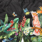 Dolce & Gabbana Black Tropical Print Cotton HighWaist Pants