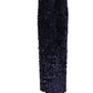Dolce & Gabbana Blue Sequin High Waist PencilCut Midi Skirt