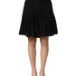 Dolce & Gabbana Black Floral Cut Out Lace A-line Mini Skirt