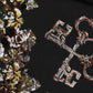 Dolce & Gabbana Black Floral Embellished A-line Mini Skirt