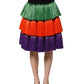 Dolce & Gabbana Multicolor Fringed High Waist Knee Length Skirt