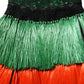 Dolce & Gabbana Multicolor Fringed High Waist Knee Length Skirt
