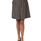 Dolce & Gabbana Brown Tweed High Waist A-line Mini Skirt