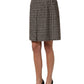 Dolce & Gabbana Brown Tweed High Waist A-line Mini Skirt