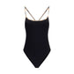 Burberry Black Elastane One-Piece Swimsuit