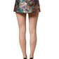 Dolce & Gabbana Multicolor Floral Jacquard MidWaist Mini Skirt
