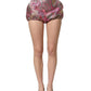Dolce & Gabbana Pink Floral HighWaist Jacquard Hotpants Shorts