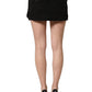 Dolce & Gabbana Black Cotton Mid Waist A-line Mini Skirt