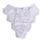 Dolce & Gabbana White Floral Lace Low Rise Panty Underwear