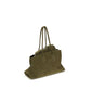 The Attico Bicolor Calf Leather Bos Taurus Shoulder Bag