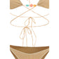 Oséree Gold Polyamide Bikini
