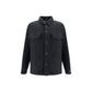Balmain Black Cotton Full-Length Jacket