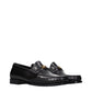 Celine Black Leather Slip-On Loafers