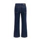 Khaite Blue Cotton Flared Jeans