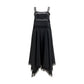 Ganni Black Silk Cocktail Dress