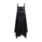 Ganni Black Silk Cocktail Dress