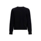 Ganni Black Cotton Sweatshirt