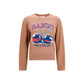 Ganni Beige Cotton Sweatshirt