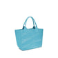 Ganni Blue Recycled Cotton Shoulder Bag