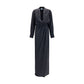SA SU PHI Black Silk Long Dress
