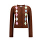 Ganni Brown Cotton Cardigan