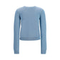 Ganni Blue Cotton Cardigan